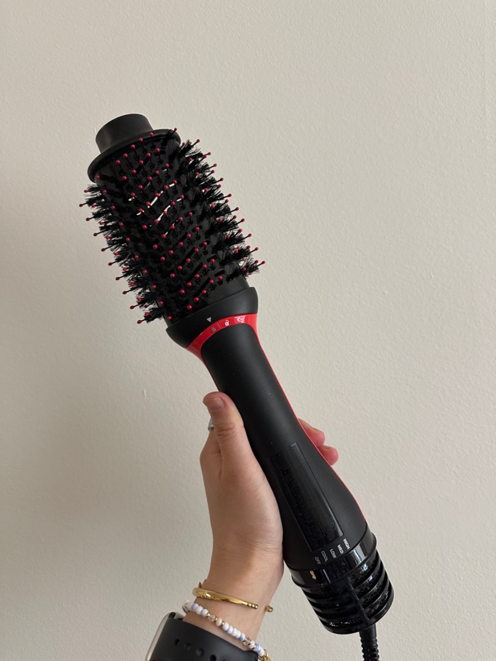 Revlon One-Step Volumizer PLUS Hair Dryer and Hot Air Brush - Black and Red